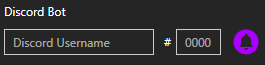 Discord Bot username input